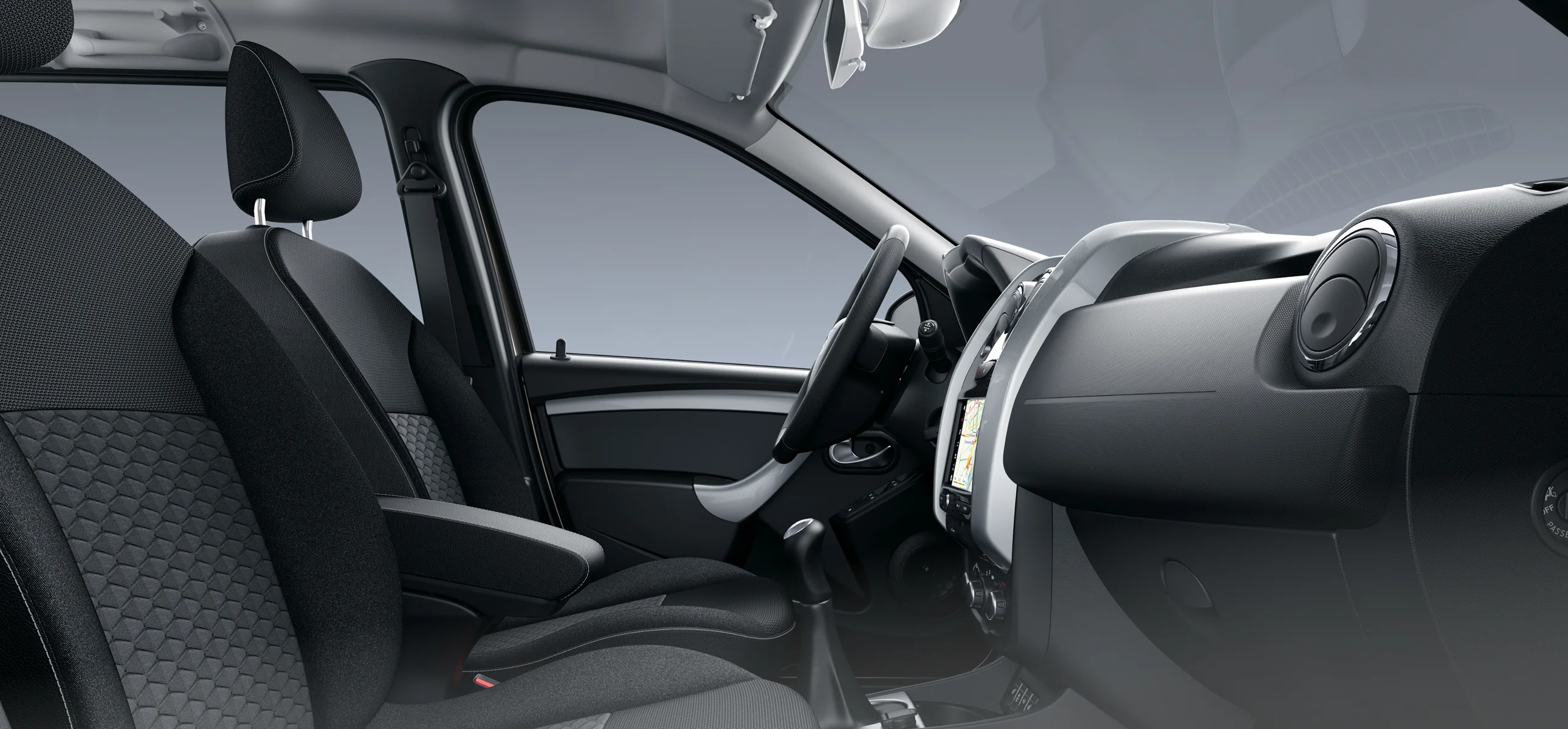 Интерьер LADA Largus Universal CNG&nbsp;— панель приборов с&nbsp;кнопкой CNG